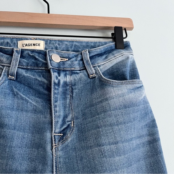 L’Angence Kendra High Rise Cropped Flare Jeans Size 26 - Picture 4 of 10